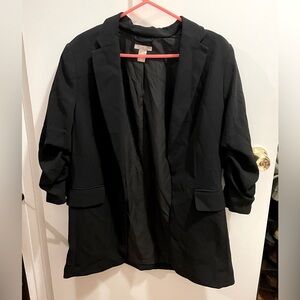 H&M Open Front Black Blazer